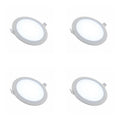 Panel LED 6W Circular 85-265V, 80lm/W, Marco Blanco, 6500K